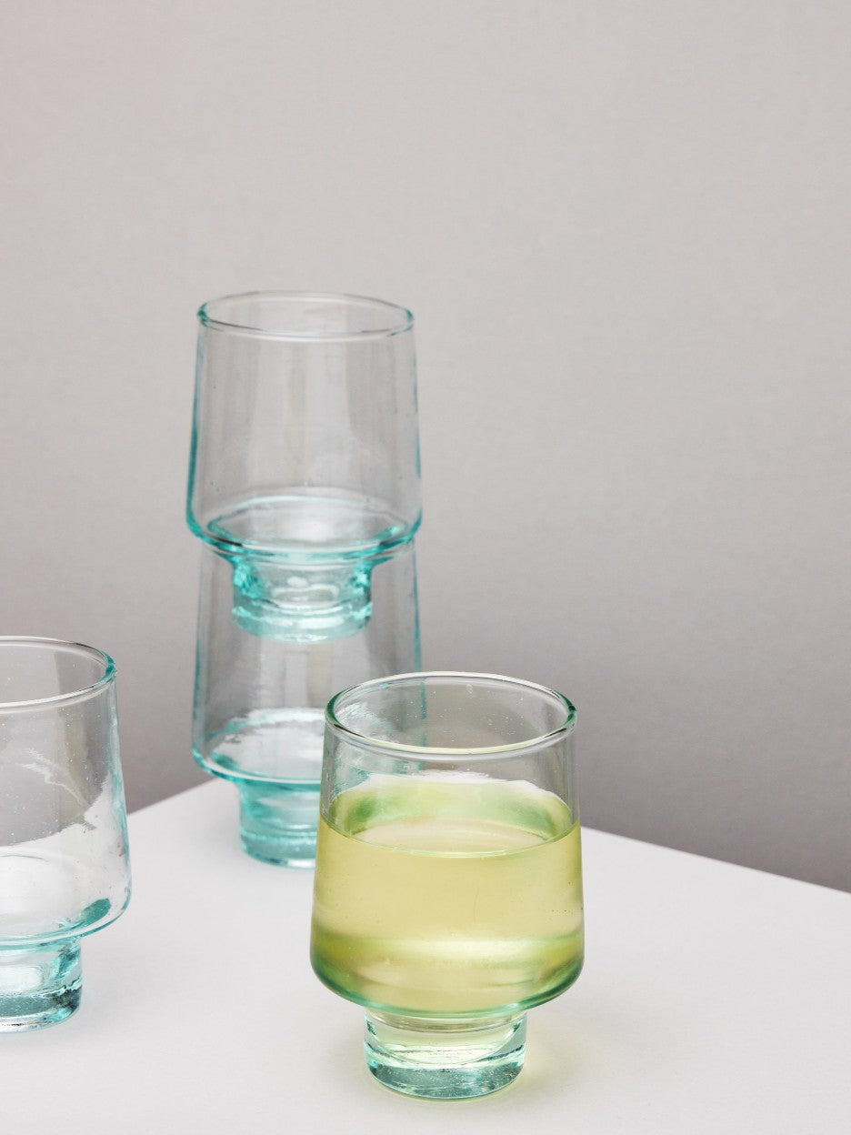Set of 4 Handmade Recycled Wine Glasses | 245ml