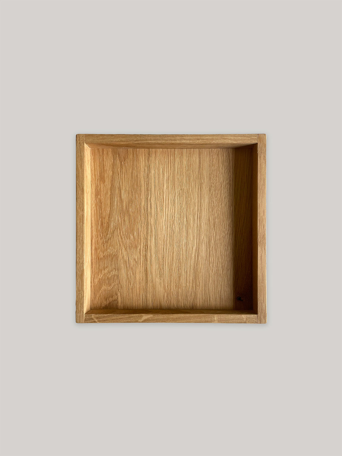 Handmade square oak tray -top.