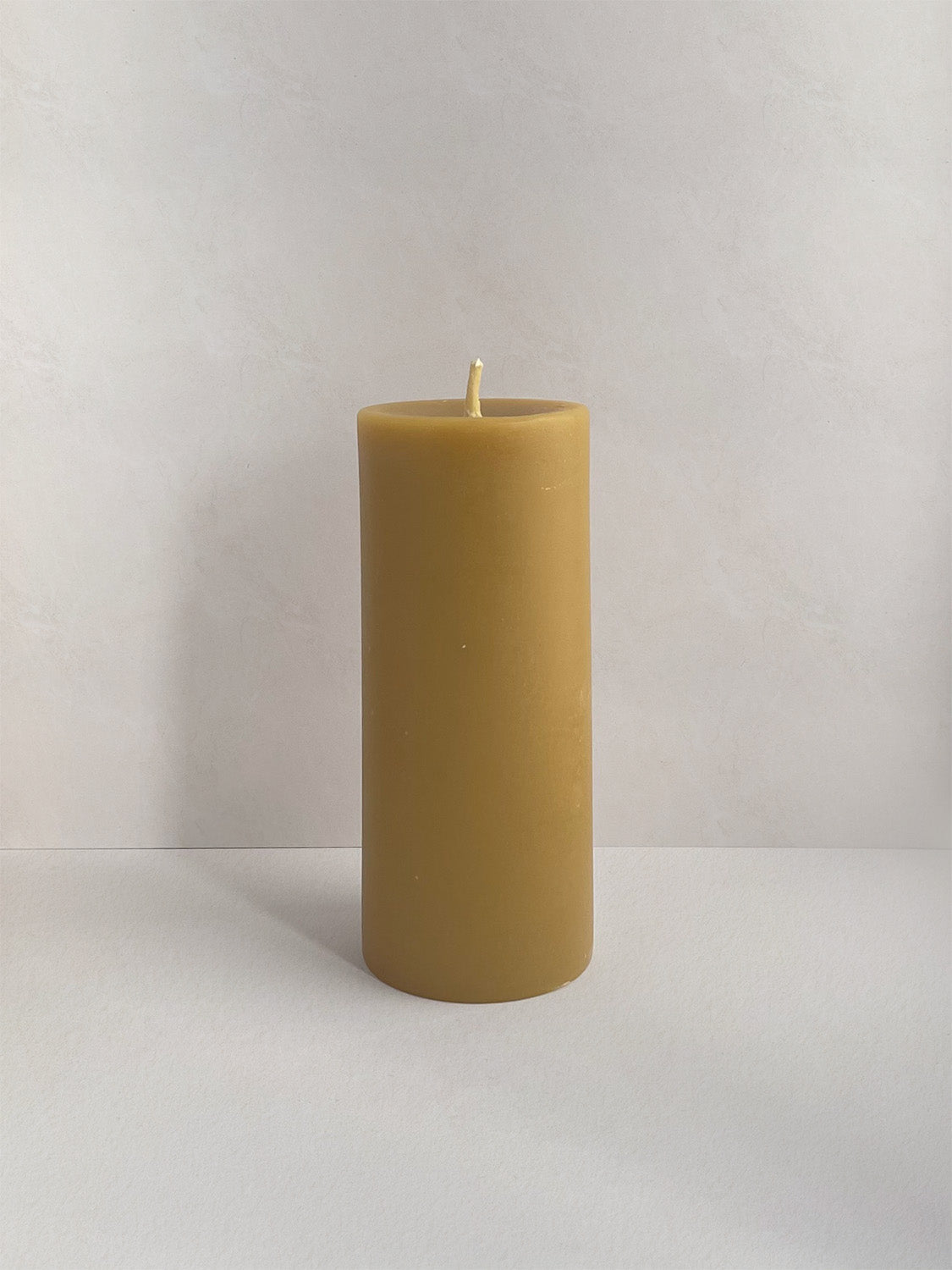 Organic Beeswax Hand-poured Pillar Candle | 14cm