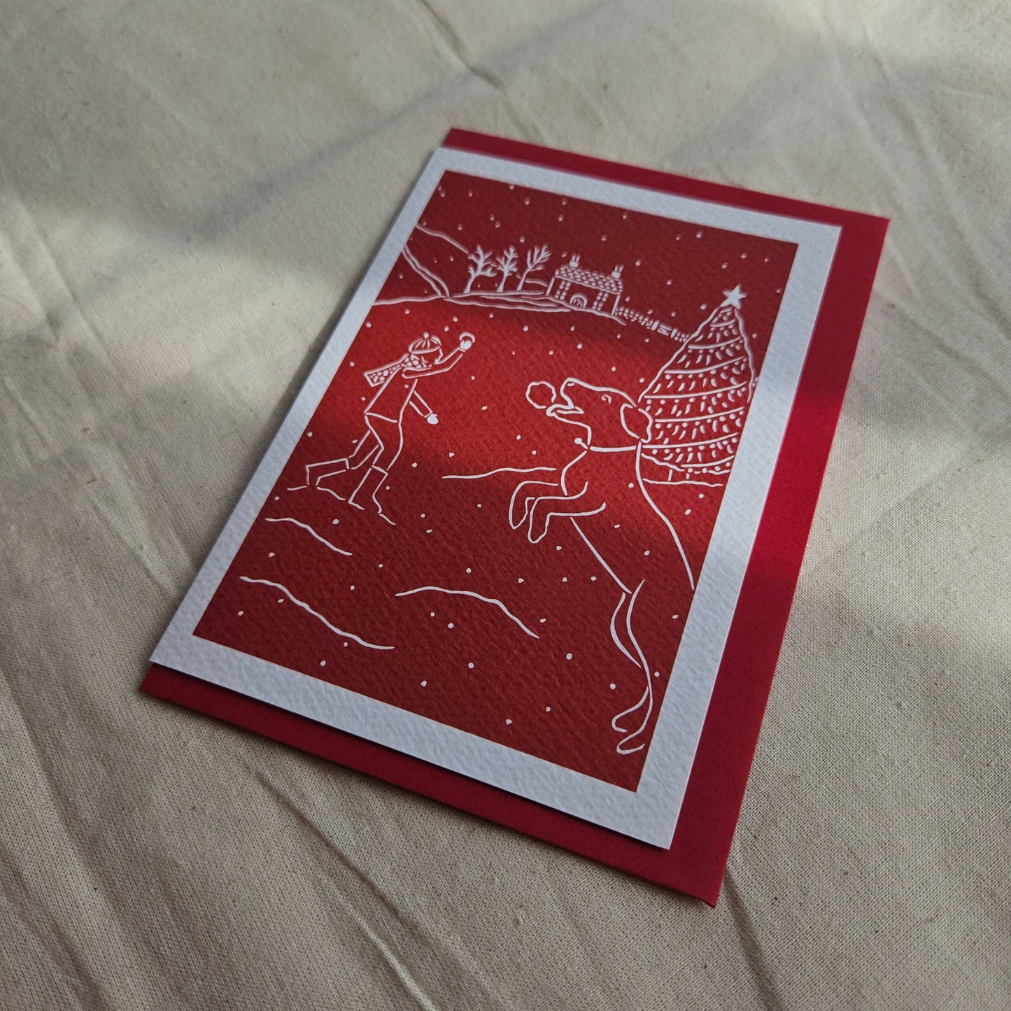 Snow Fun Christmas Card | A6