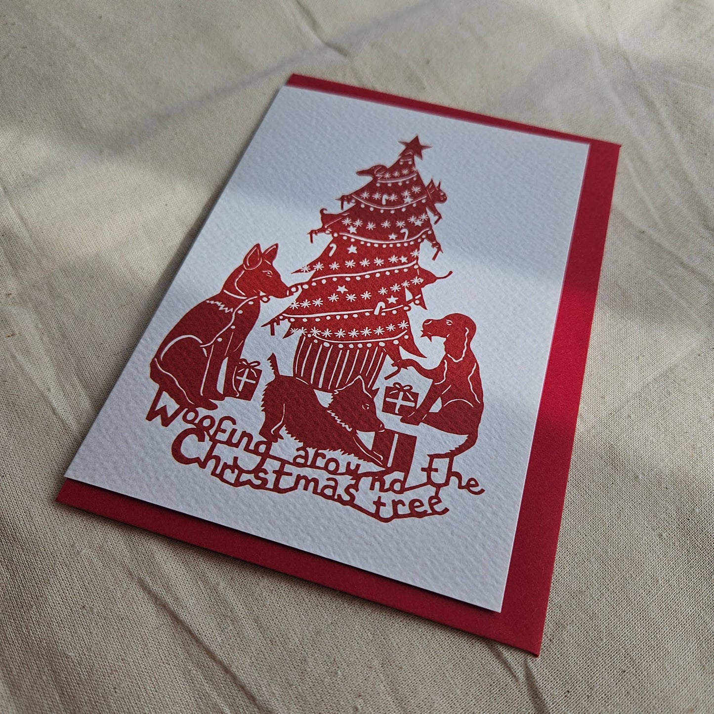 Woofing Around Christmas Card | A6