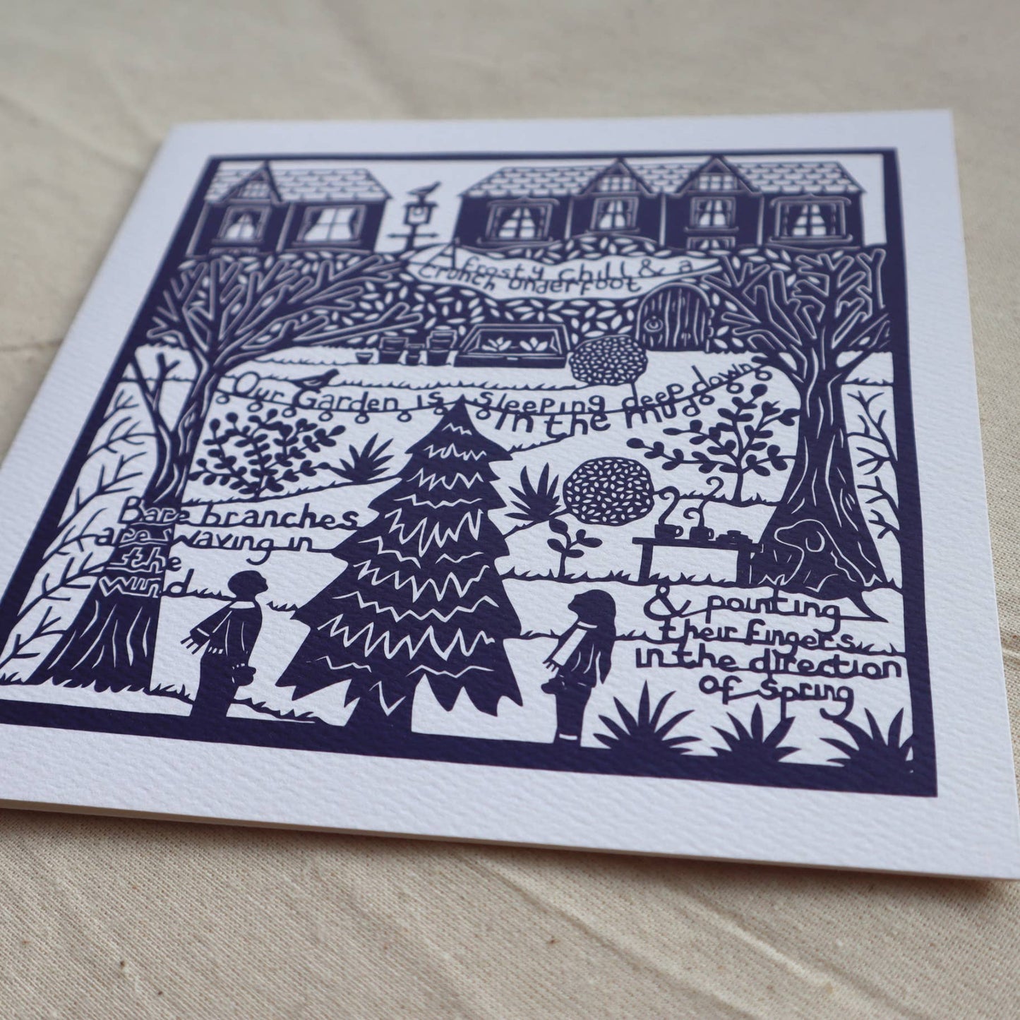 Winter Garden Greeting Card