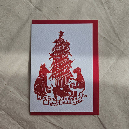 Woofing Around Christmas Card | A6