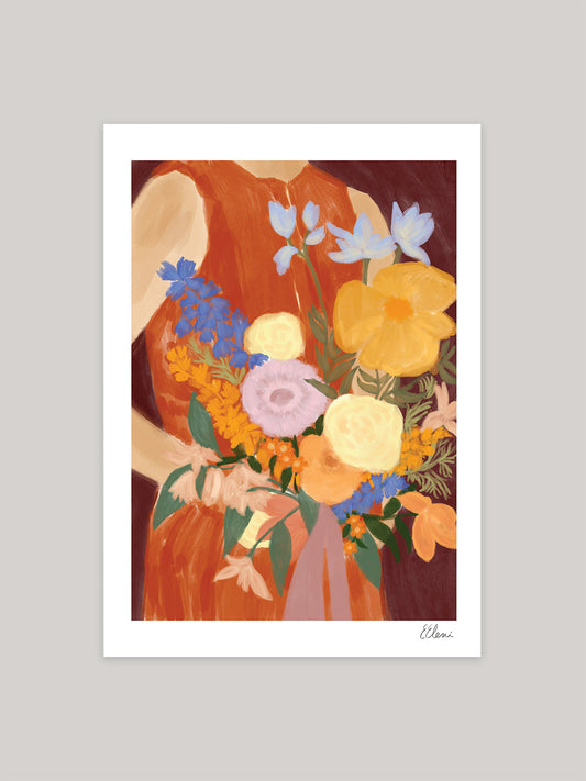 'Autumn Bouquet' Art Print | Various Sizes