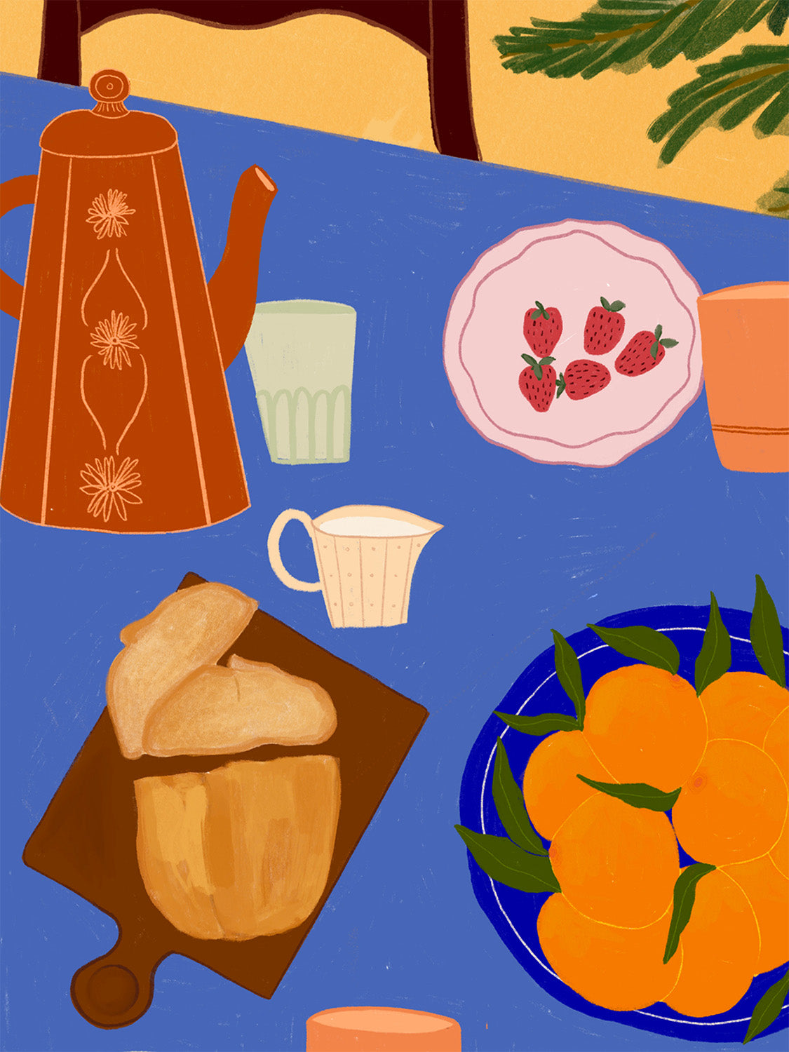 'Breakfast In Italy' Art Print | Various Sizes