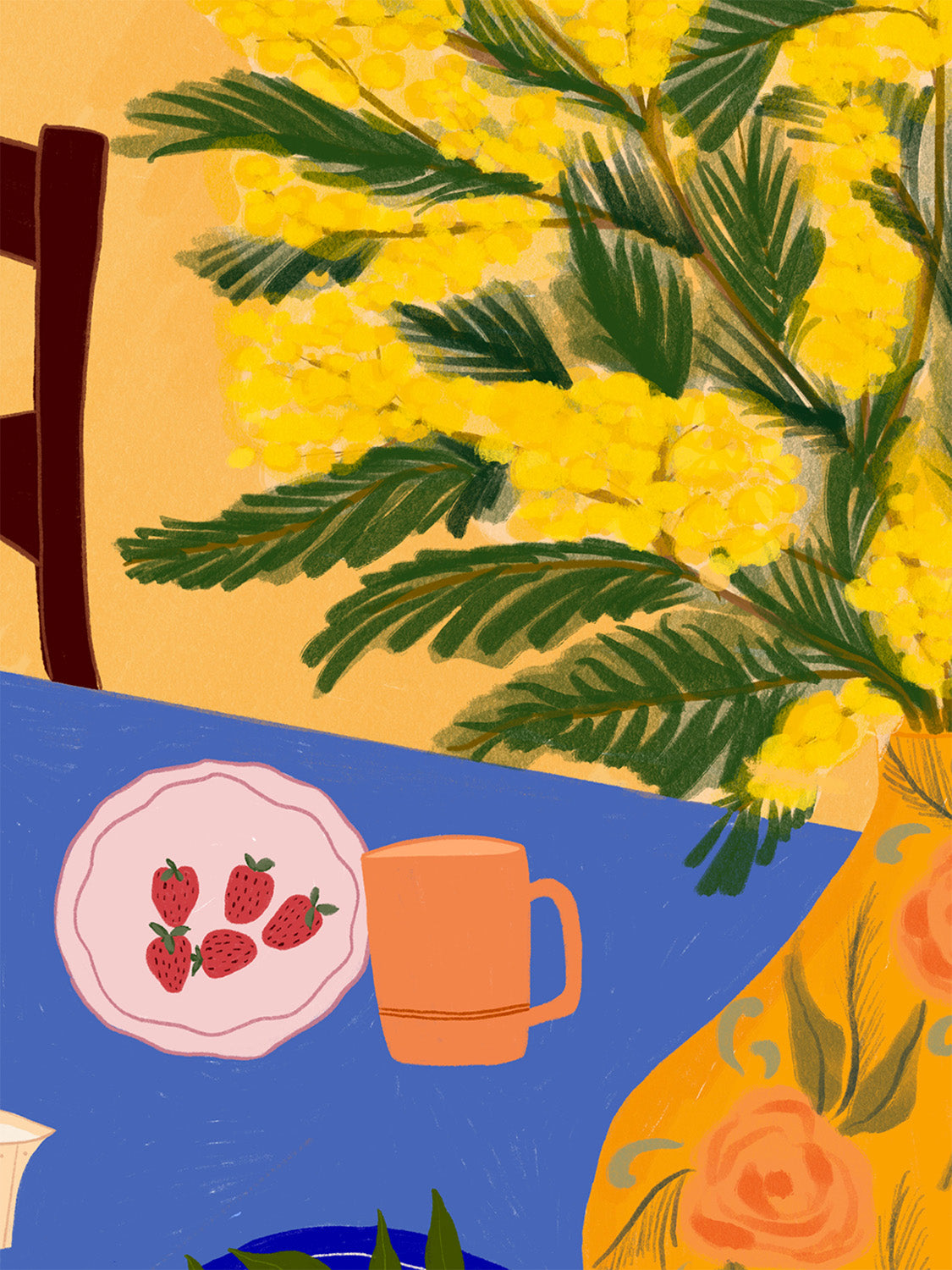 'Breakfast In Italy' Art Print | Various Sizes