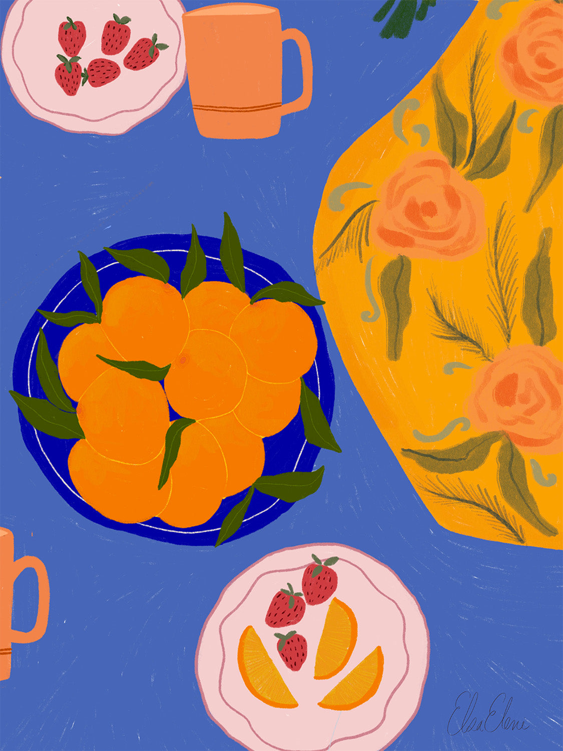 'Breakfast In Italy' Art Print | Various Sizes