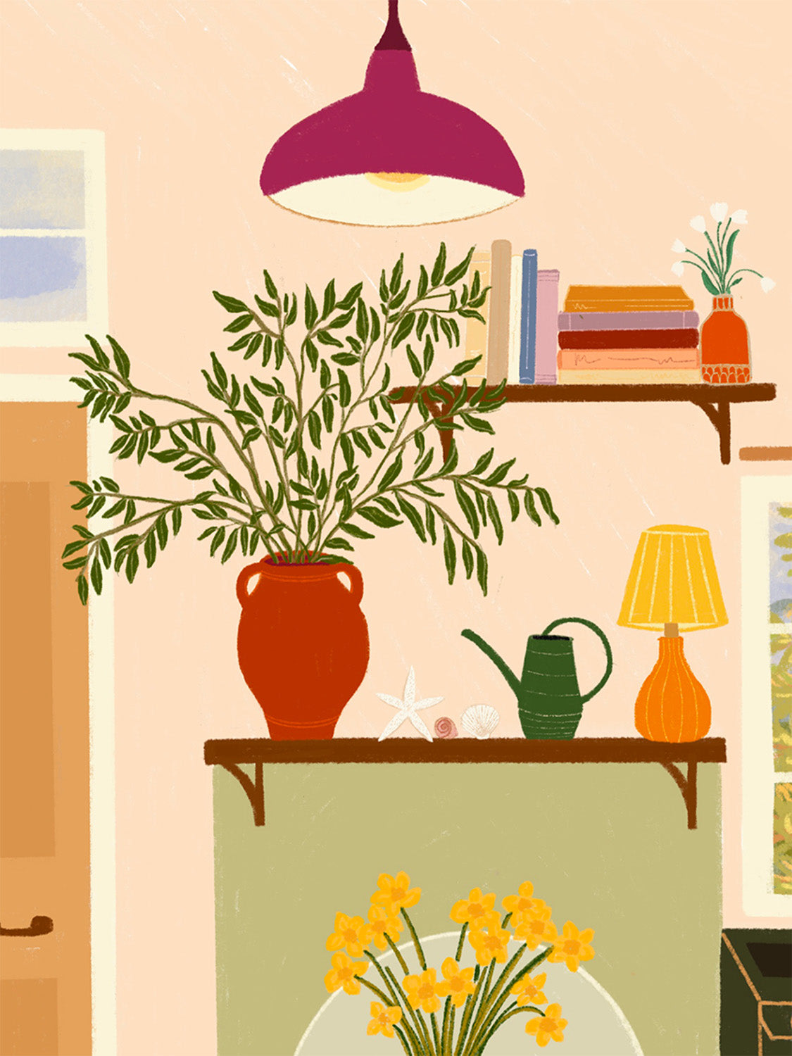 'Cosy Cottage' Art Print | Various Sizes