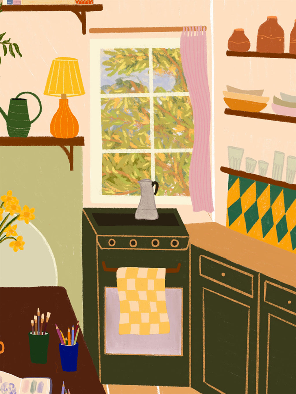 'Cosy Cottage' Art Print | Various Sizes