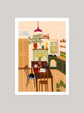 'Cosy Cottage' Art Print | Various Sizes