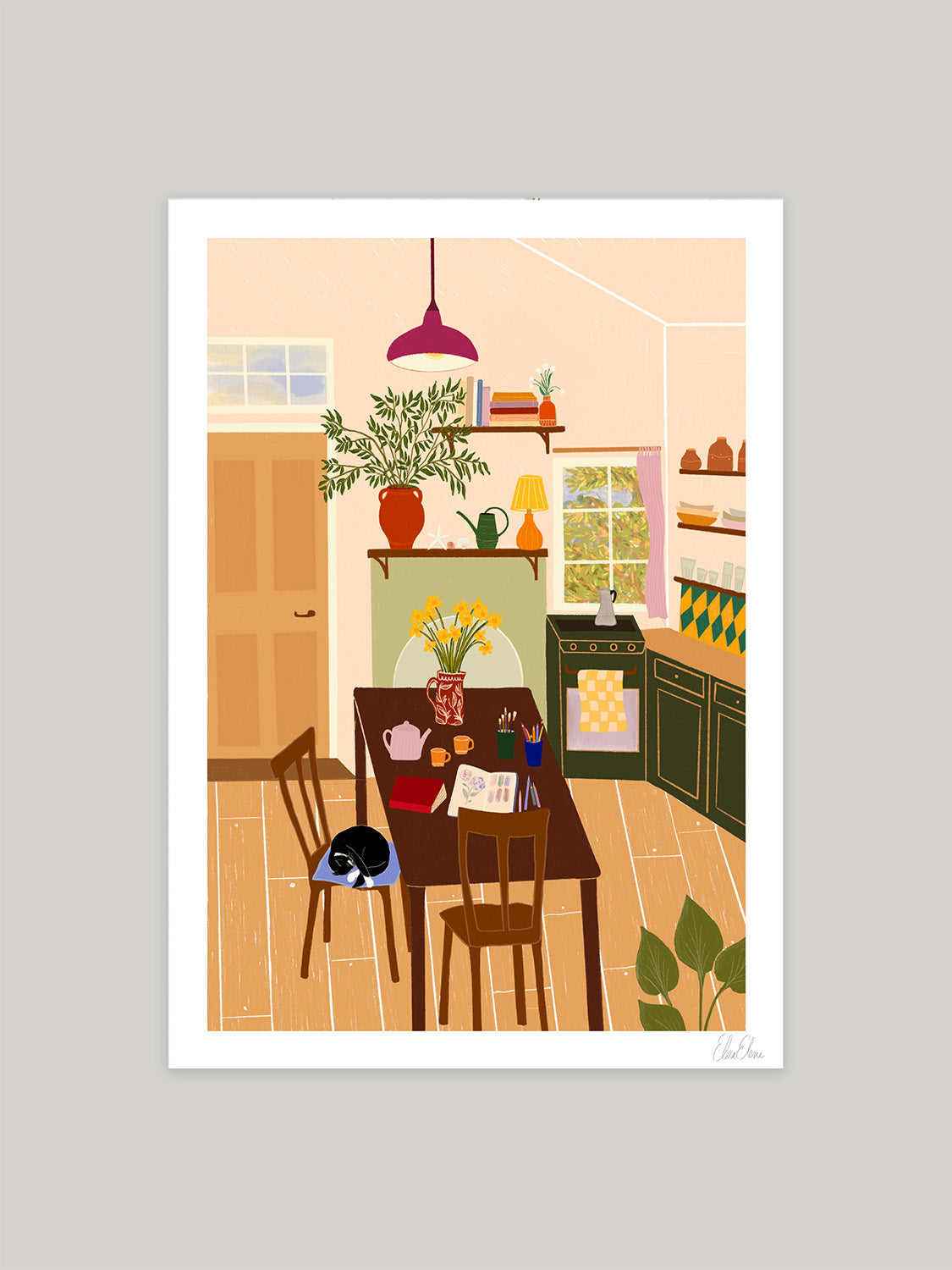 'Cosy Cottage' Art Print | Various Sizes