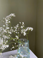 Handmade Recycled Glass Tapered Vase | 18cm