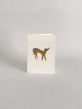Gold Embossed Dog in a Jumper Keepsake Card | A6