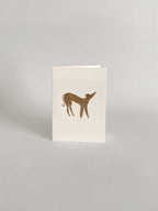 Gold Embossed Dog in a Jumper Keepsake Card | A6