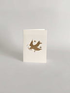 Gold Embossed Dove in the Stars Keepsake Card | A6