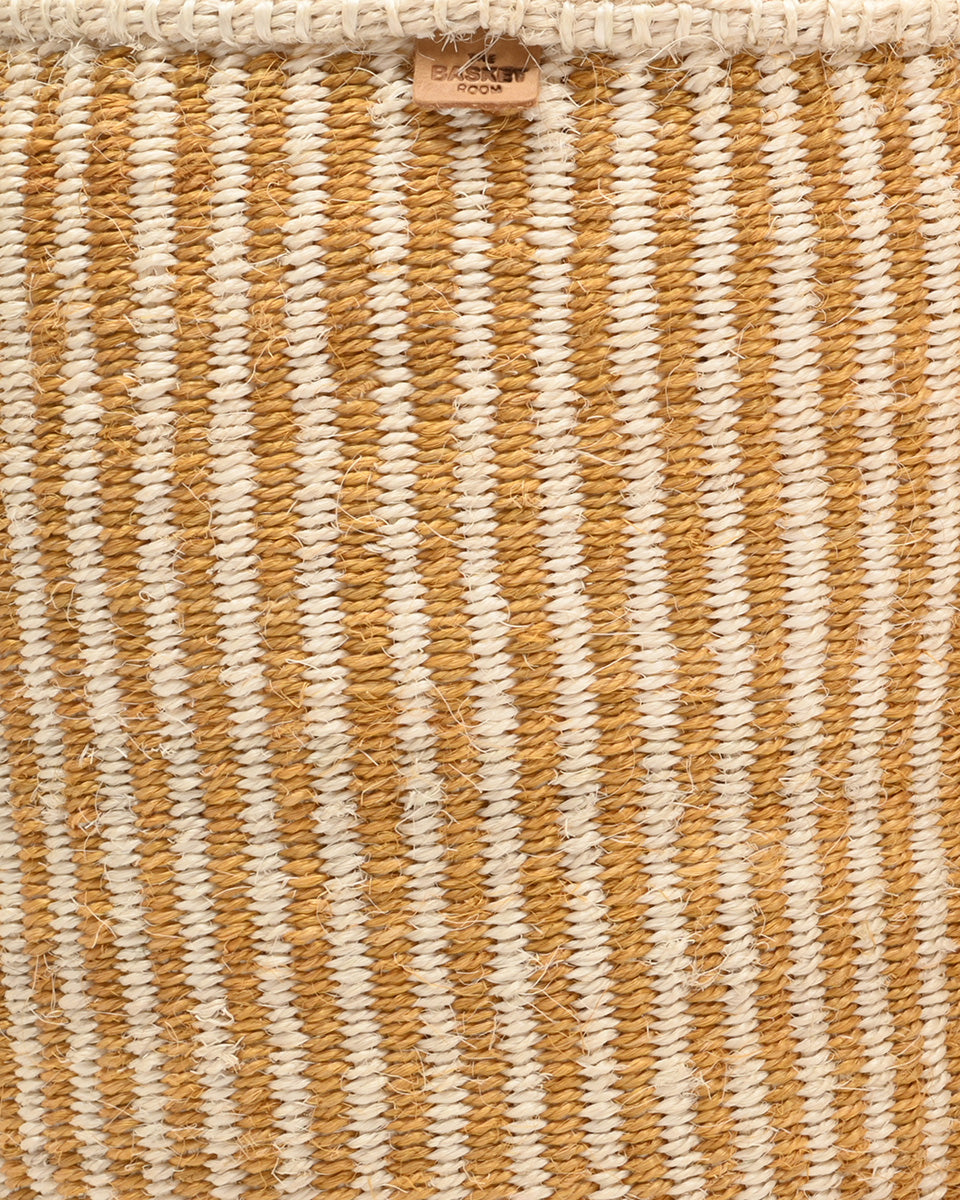 Striped Woven Storage Basket