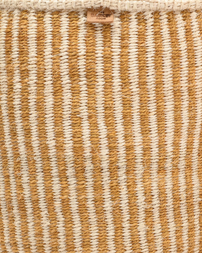 Striped Woven Storage Basket