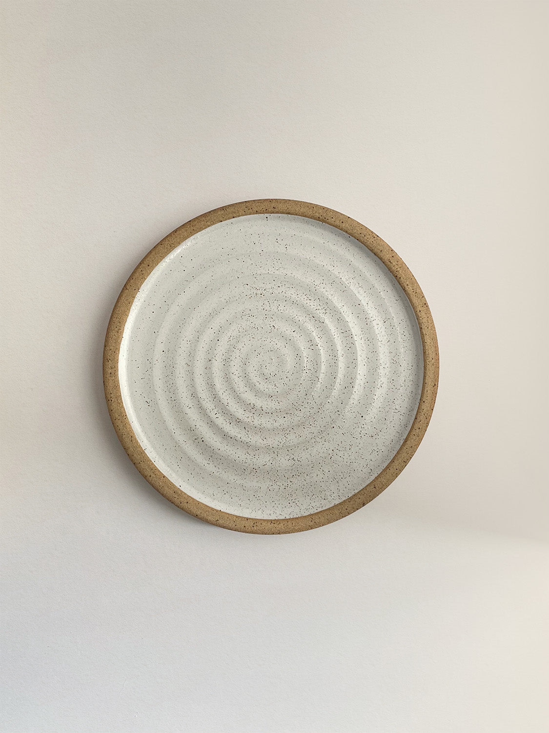 White Speckle Handmade Ceramic Butter Dish with Lid | 16.5cm