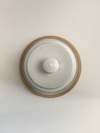 White Speckle Handmade Ceramic Butter Dish with Lid | 16.5cm