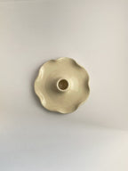 Handmade Ceramic Frilly Candle Holder | 13cm
