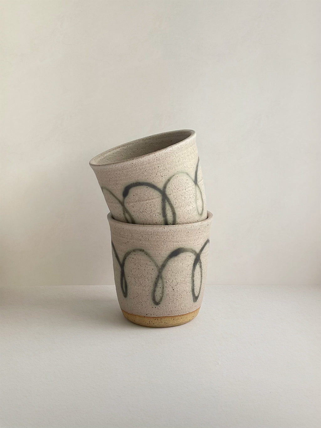 Handmade Ceramic Patterned Beaker | 175ml