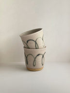 Handmade Ceramic Patterned Beaker | 175ml