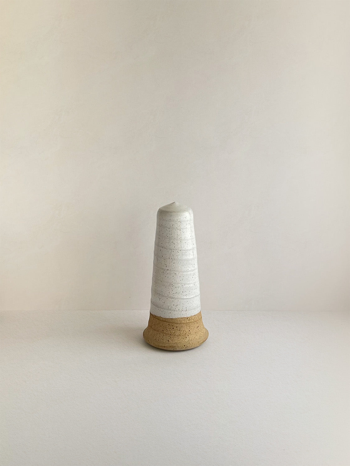 White Speckle Handmade Ceramic Pestle & Mortar | 11cm