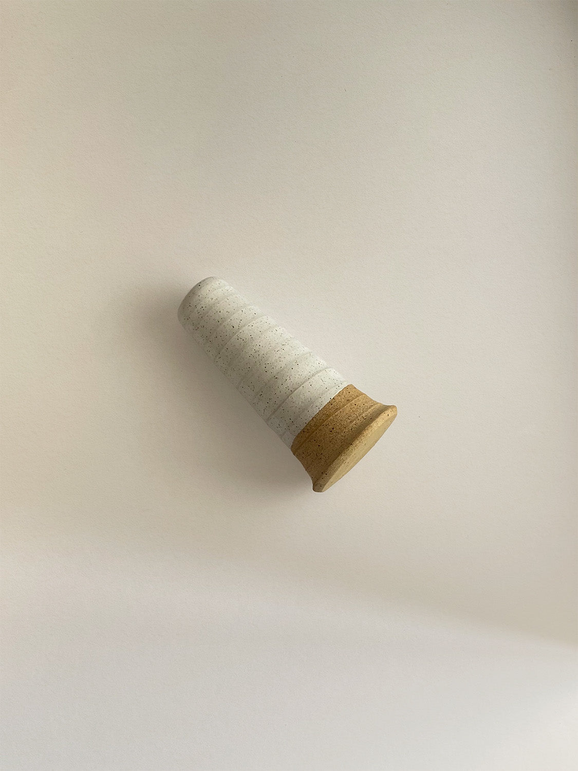 White Speckle Handmade Ceramic Pestle & Mortar | 11cm