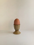 Handmade Ceramic Striped Egg Cup | 7cm