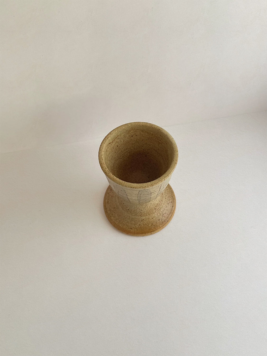 Handmade Ceramic Striped Egg Cup | 7cm