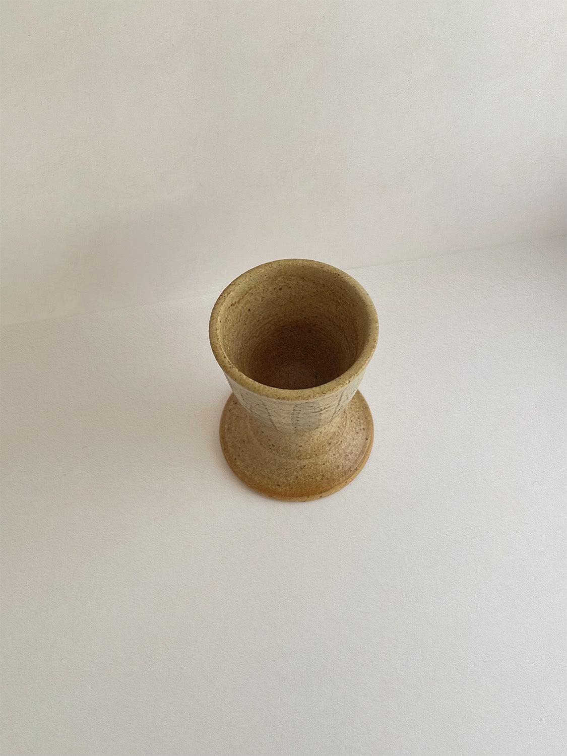Handmade Ceramic Striped Egg Cup | 7cm
