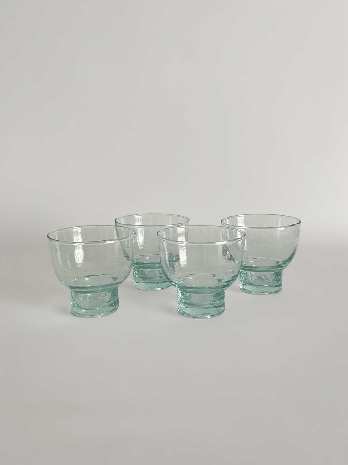 Handmade Recycled Glass Goblets, Set of 4 | 250ml