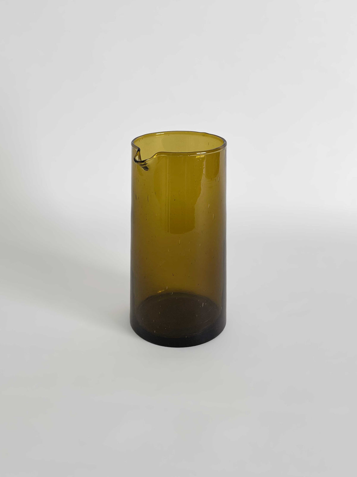 Handmade Recycled Glass Straight Carafe | 1 litre
