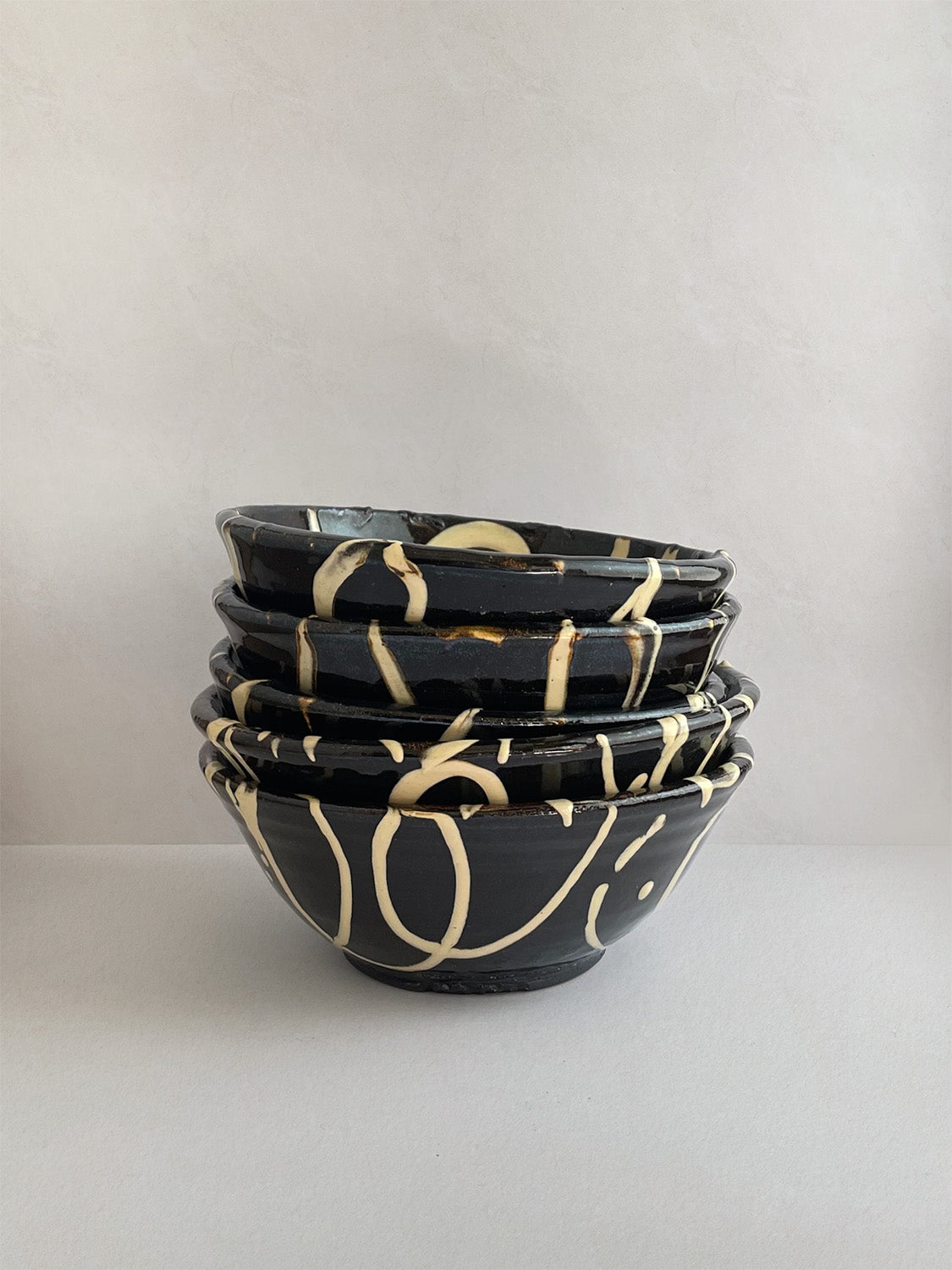Handmade Slipware Small Bowl | 12.5cm