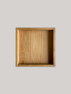 Handmade square oak tray -top.