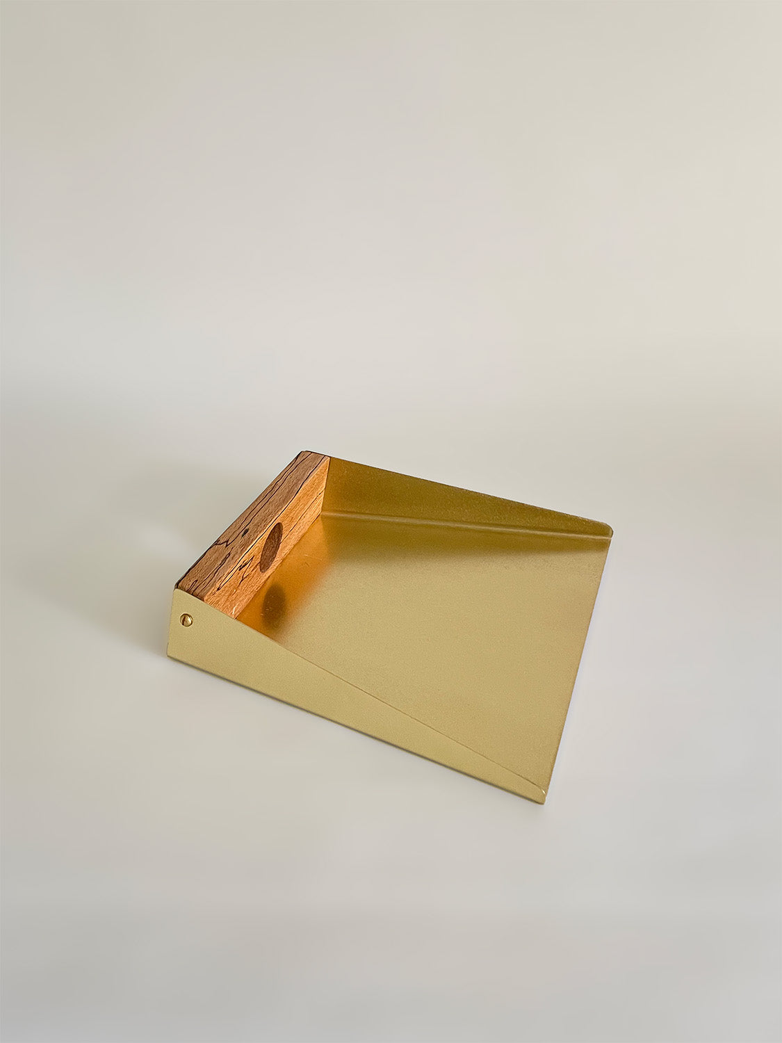 Handmade Wood & Metal Dustpan | 20cm