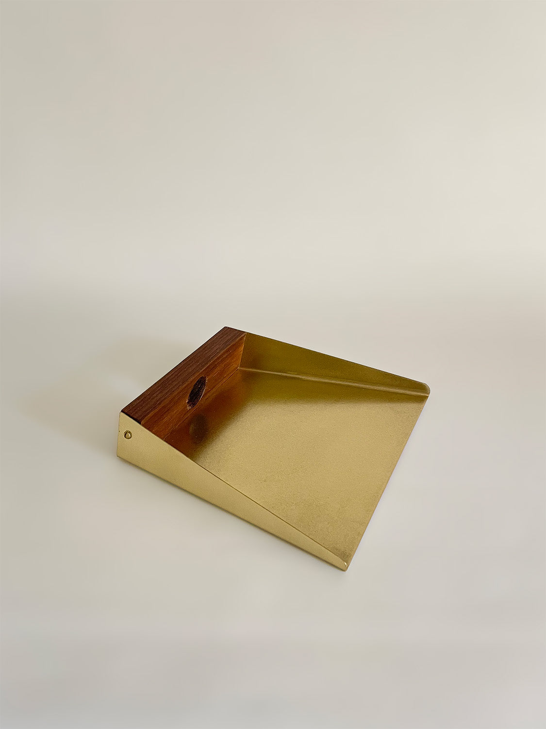 Handmade Wood & Metal Dustpan | 20cm