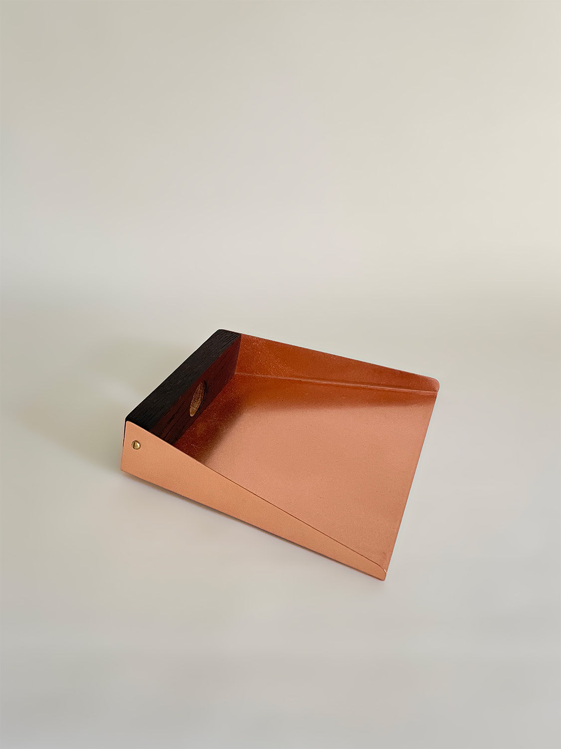 Handmade Wood & Metal Dustpan | 20cm