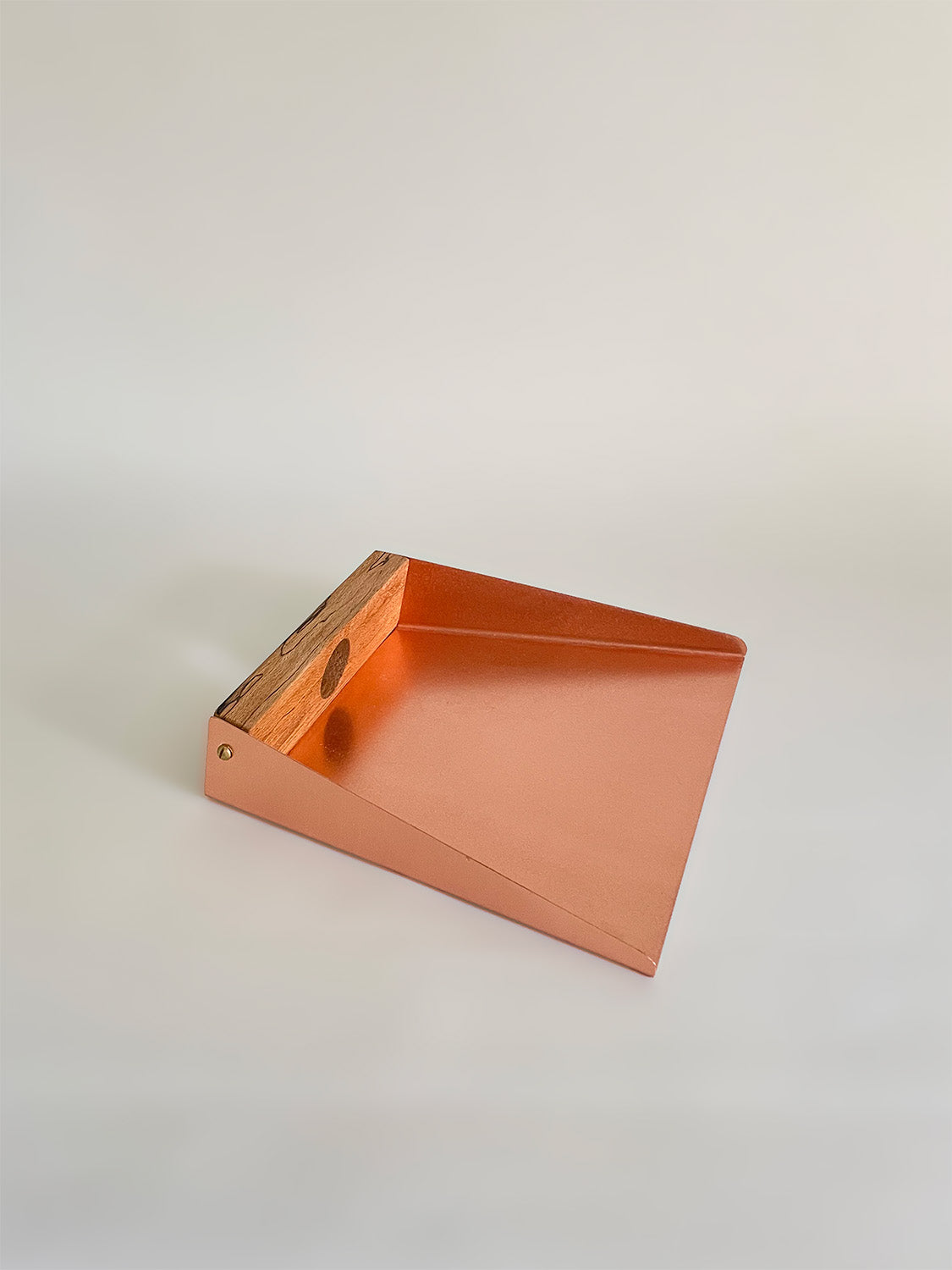 Handmade Wood & Metal Dustpan | 20cm