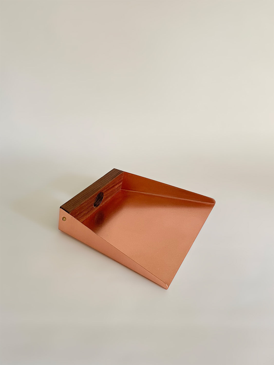 Handmade Wood & Metal Dustpan | 20cm