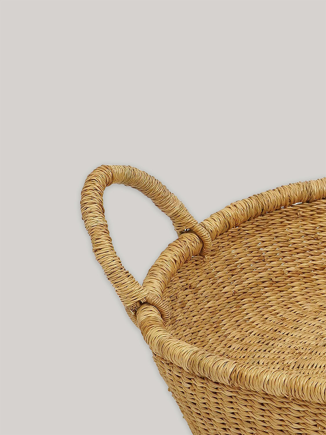 Handwoven Round Tray with Handles | 44cm