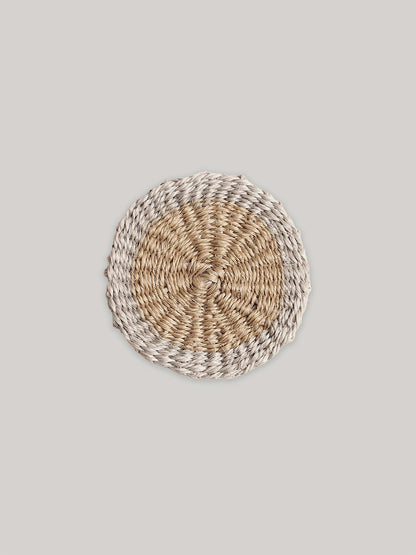 Handwoven sisal coaster.