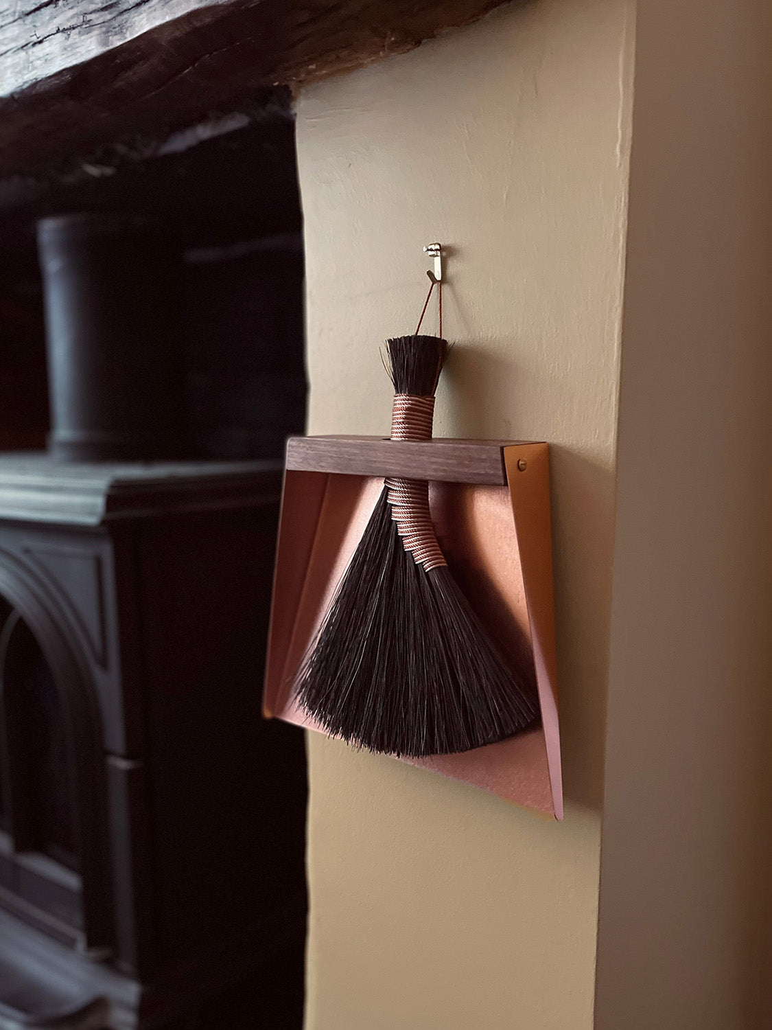 Handmade Wood & Metal Dustpan | 20cm