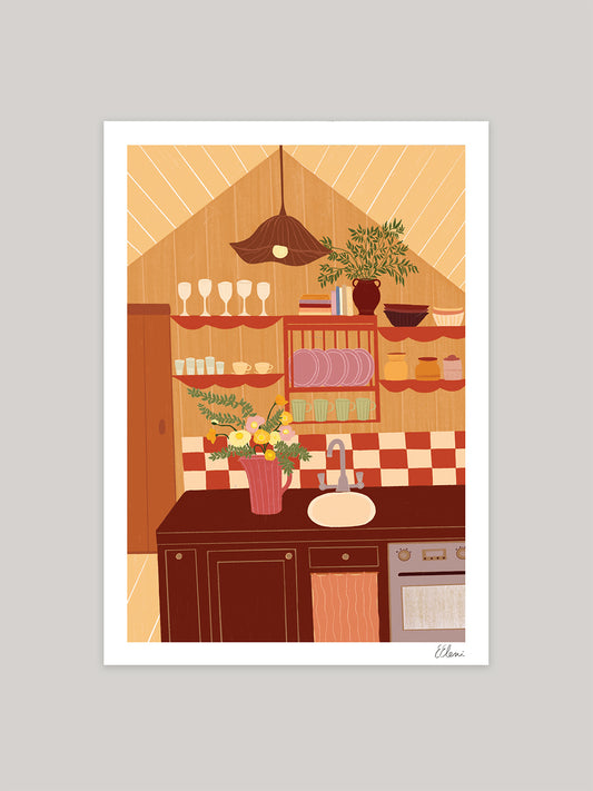 'Kip Cottage' Art Print | Various Sizes
