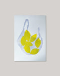Lemons in Net Bag Risograph Print | A3