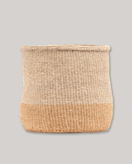 Two Tone Woven Storage Basket