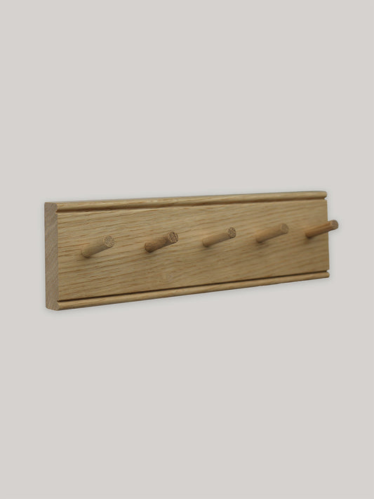 Oak Key Rack | 5 Peg