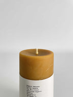 Organic Beeswax Hand-poured Pillar Candle | 14cm