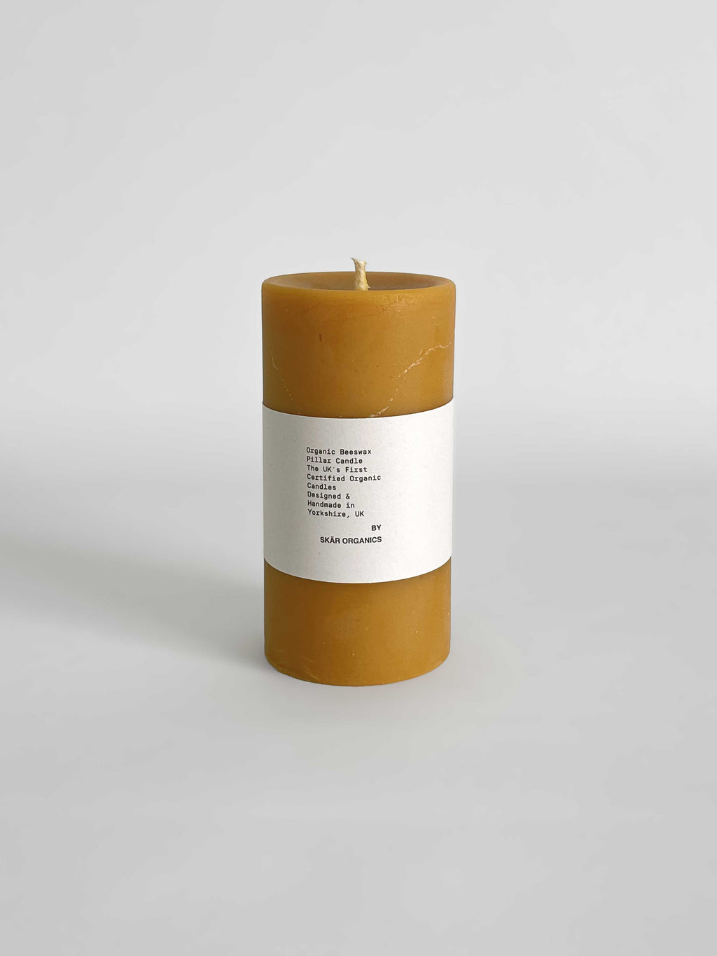 Organic Beeswax Hand-poured Pillar Candle | 14cm
