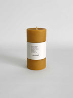 Organic Beeswax Hand-poured Pillar Candle | 14cm